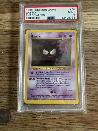 Gastly (Shadowless) graded PSA 9 for sale on eBay