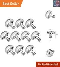 10 Pack Stainless Steel D Shaft D-Ring 1/4" Tripod Screw Adapter, Camera Scre...