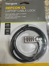 TARGUS DEFCON CL LAPTOP CABLE LOCK PA410U1 COMBINATION LOCK, Laptop Lock x4