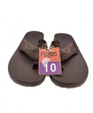 Flojos Men's Brown Flip Flop Sandals Men's Size 10