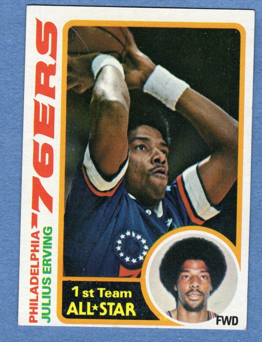 1978-79 Topps Basketball Card # 130 Julius Erving - AS - Philadelphia 76ers