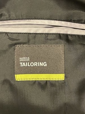 Marks&Spencer Tailoring 3Buttons-2pcs Notched Charcoal Suit Men s U.K44/38W