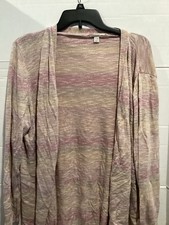 Ladies Est 1946 Pink Multi Color Cardigan Sweater Size 22/24 