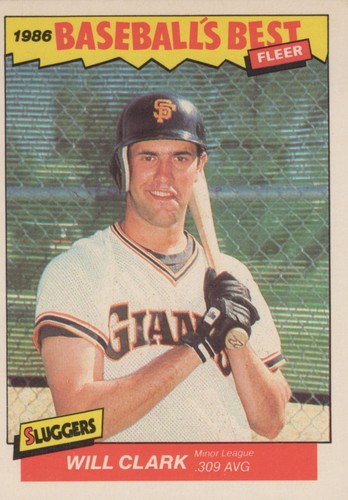 Will Clark #6 1986 Fleer Baseball's Best card