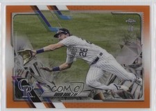 2021 Topps Chrome Ben Baller Edition Orange Refractor 1/25 David Dahl #179 09rp