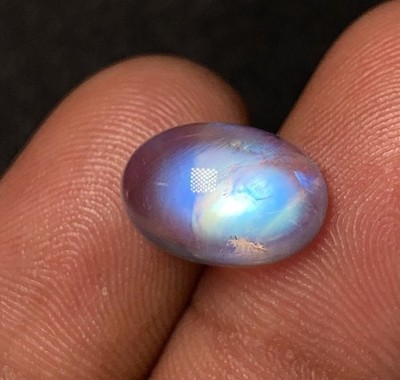 AAAAAAAA Quality  Rainbow Moonstone  Blue Fire Oval Shape Cabochon 8X12 MM