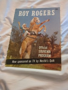 VINTAGE 1959 ROY ROGERS OFFICIAL SOUVENIR PROGRAM 11" x 9" DALE EVANS COWBOY