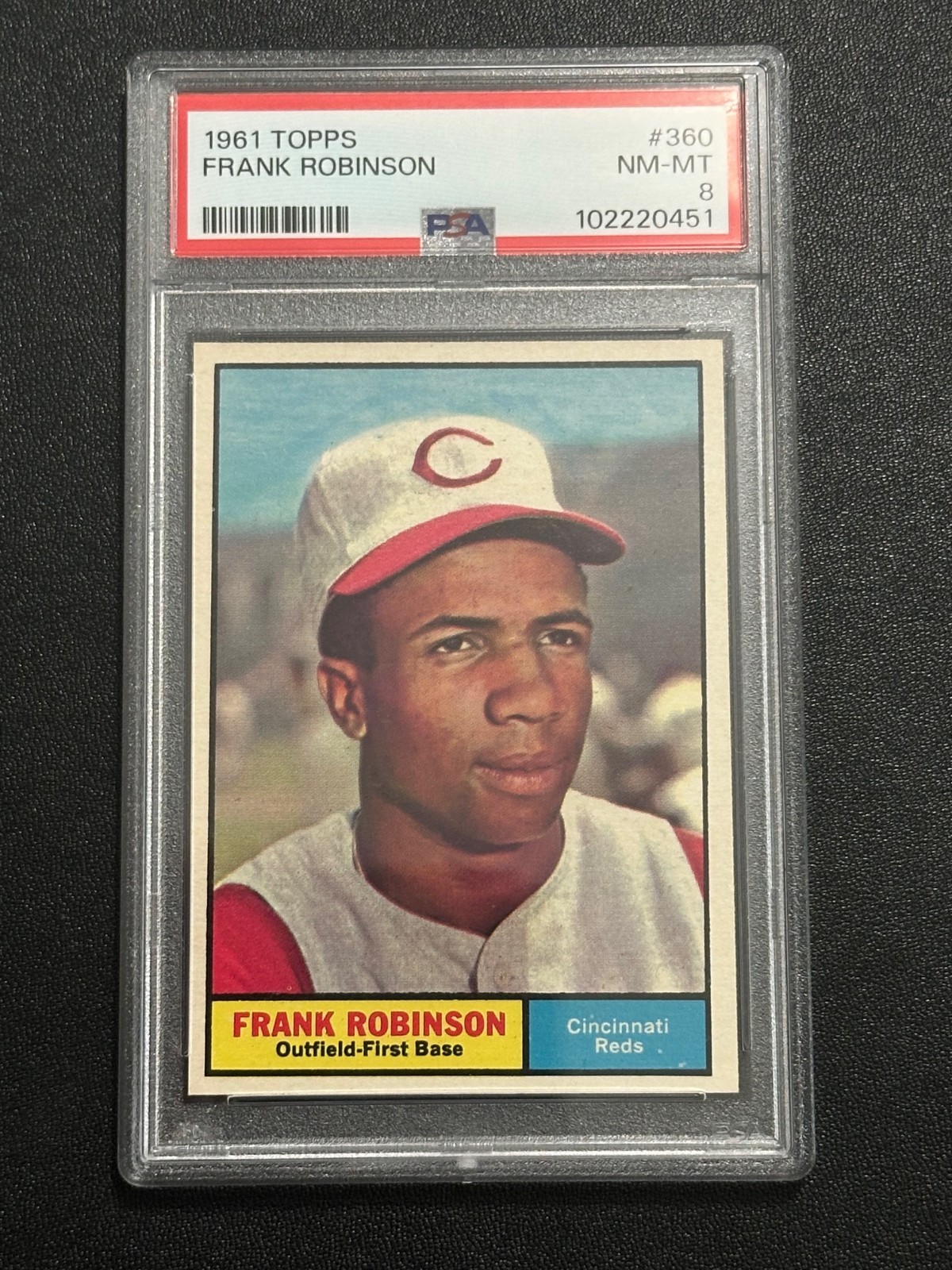 FRANK ROBINSON 1961 TOPPS #360 PSA NM-MT 8 REDS
