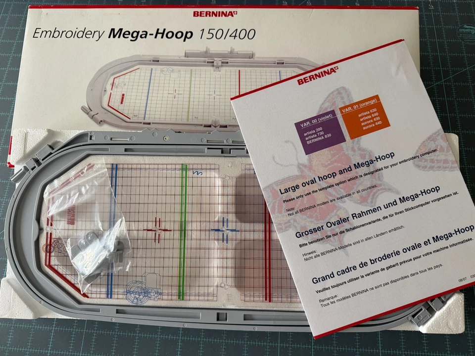 NEW! BERNINA Embroidery Mega-Hoop 150/400 (150mm by 400mm) - Image 2 of 4