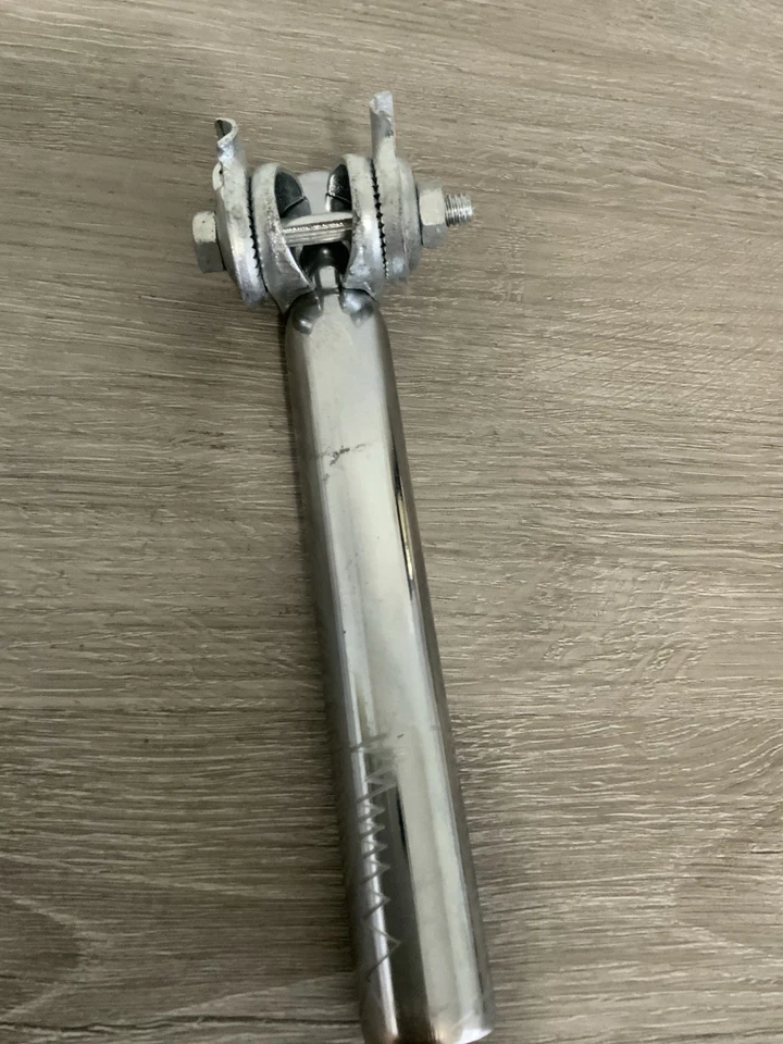 TIJA DE SILLÍN DE ACERO 26,6 MM X 200 MM LONGITUD TOTAL CON CUELLO DE ASIENTO 258 GRAMOS Foto 3 de 4