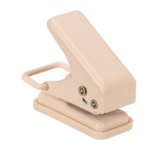 1/4" Single Hole Punch, Handheld Heavy Duty Hole Puncher Press Style 1, Pink