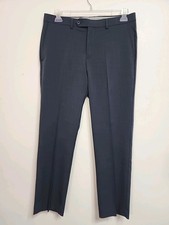 Michael Kors Mens Classic Dress Pants Suit Trousers 34W 30L Flat Front Business