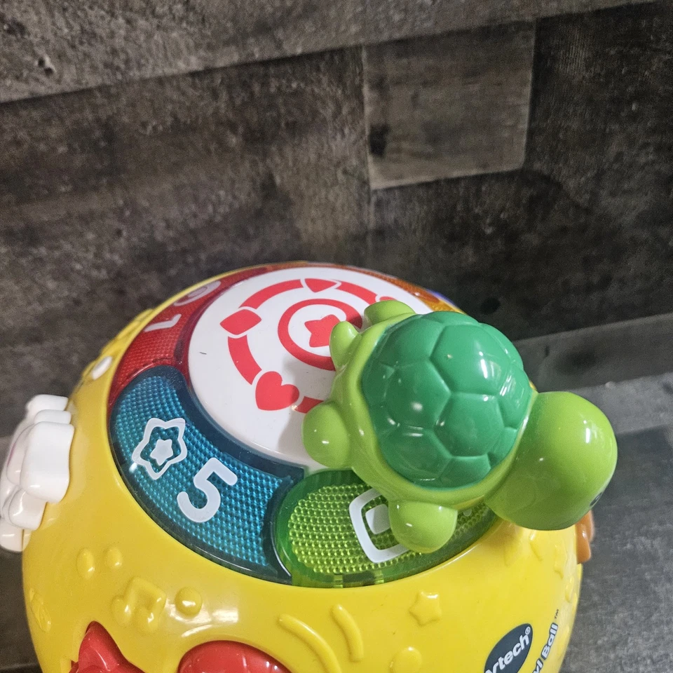 Vtech Wiggle & Crawl Ball Light Up Sound Learning 8" Toddler Toy - Image 2 of 4