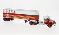 Brekina 85722 Peterbilt 359 Koffersattelzug Fdny Ho 1:87 Neu