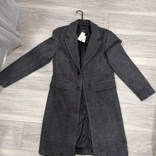 Banana Republic Men s Gray Wool Blend Coat Size S NEW With TagsClassic Overcoat