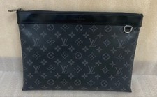 LOUIS VUITTON Pochette Voyage MM Clutch bag Black M62291 from Japan USED