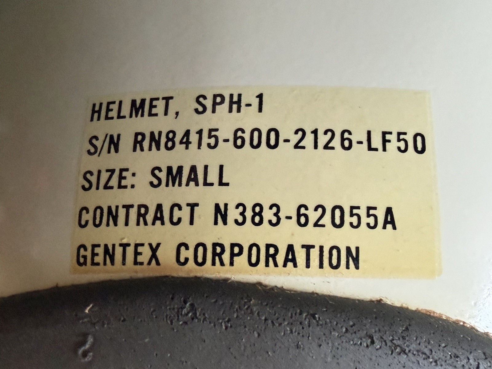 Vietnam Era GENTEX SPH-1 US NAVY PILOT FLIGHT HELMET