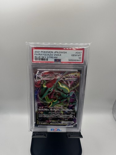 Pokémon Rayquaza VMAX PSA 10 Japanese 2021 Blue Sky Stream #047 166846441