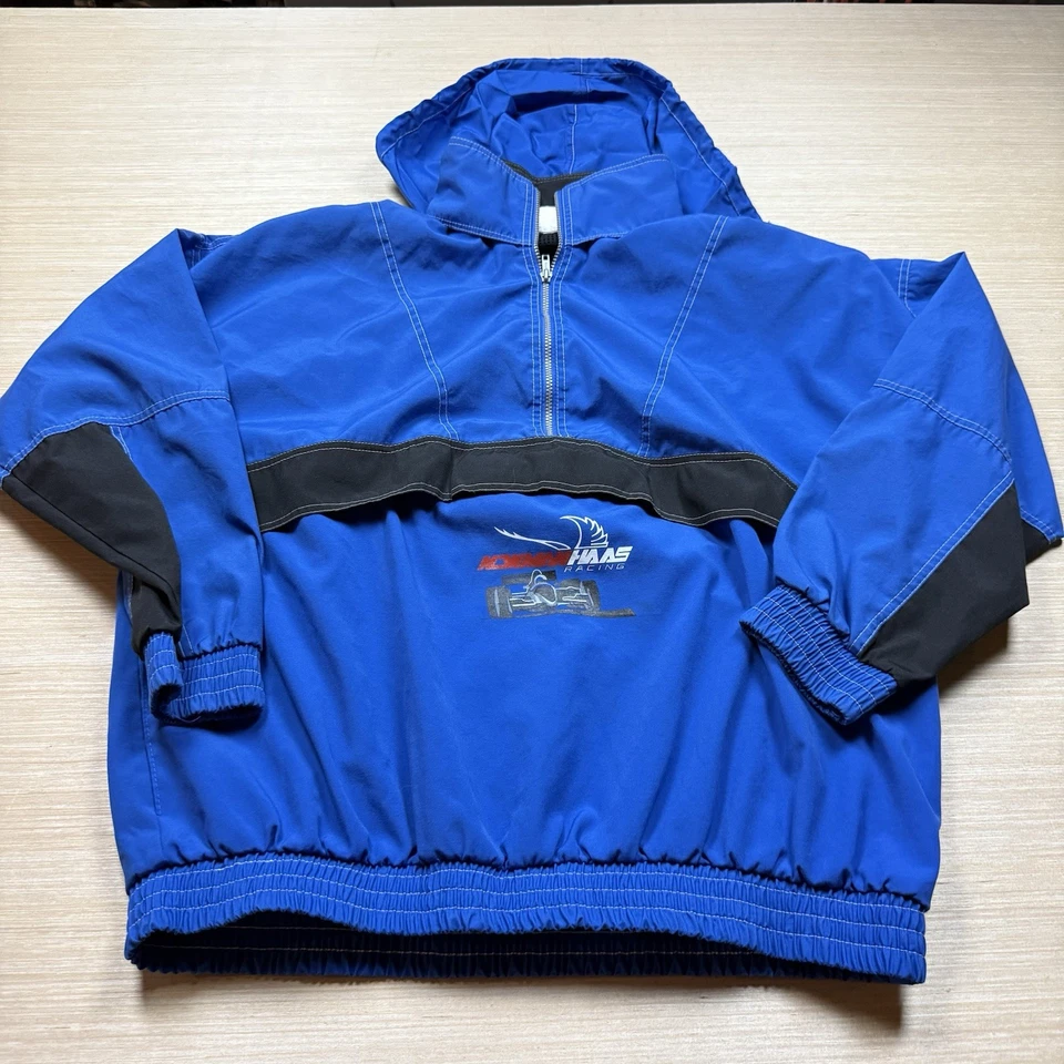 Chaqueta cortavientos vintage Indycar Cart Racing Anorak Newman Haas años 90 XL velocidad Foto 4 de 4