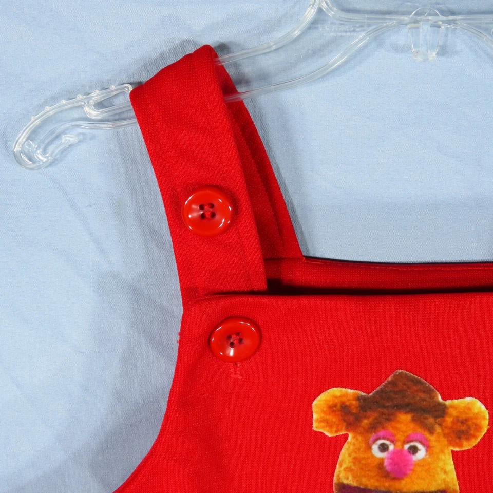 VESTIDO DE COLECCIÓN JIM HENSON Muppet Show FOZZIE BEAR Danskin AZUL/ROJO JUMPER Mono 3T Foto 2 de 4