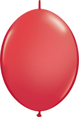 Qualatex QuickLink Standard Red 15cm 6 Inch 50 Stück Latex Luftballons rot