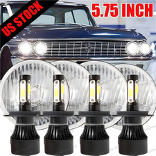 4pcs For 1962-1974 Ford Galaxie 500 5 34 5.75 Inch Led Headlight Hilo Drl 4pcs For 1962-1974 Ford Galaxie 500 5 34 5.75 Inch Led Headlight Hilo Drl