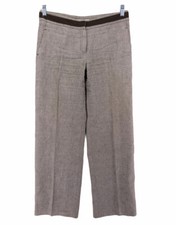 MaxMara Mid-Rise Wide Leg Linen Summer Pants Women  s Size U.S 8