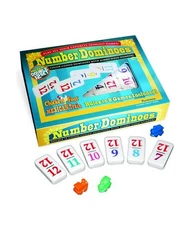 Double 12 Numbered Dominoes Games Playing Time Fun Interesting Instruction