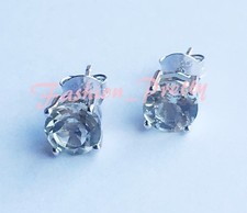 HOT GIFT!  PRETTY 2CT GREEN AMETHYST EARRINGS...