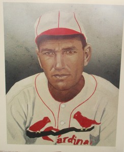 Dizzy Dean, St. Louis– (BB HoF) One of a Kind Baseball artwork by Jim Bliss