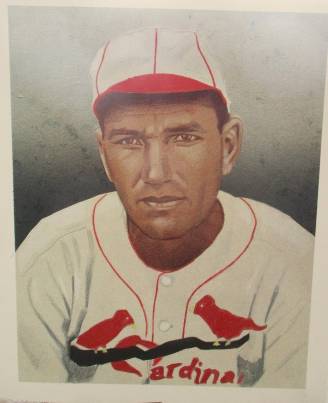 Dizzy Dean, St. Louis– (BB HoF) One of a Kind Baseball artwork by Jim Bliss