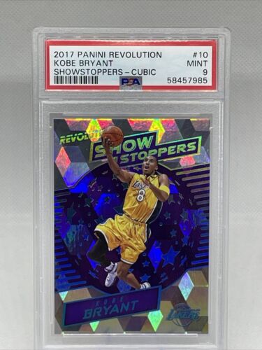 2017-18 Panini Revolution Showstoppers #10 Kobe Bryant HOF Cubic /50 PSA 9 MINT - Picture 1 of 3