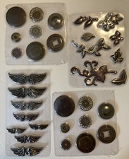 32 Pc Prims Finnabair Tim Holtz Mechanicals Mixed Media Embellishment Metal Wing
