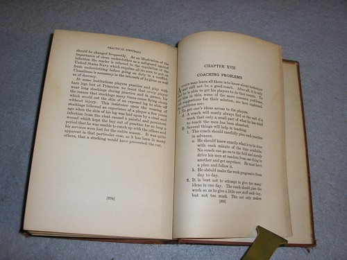 Antique Practical Football Book Coaches Players Game Manual Crisler Wieman 1934 - Picture 14 of 14