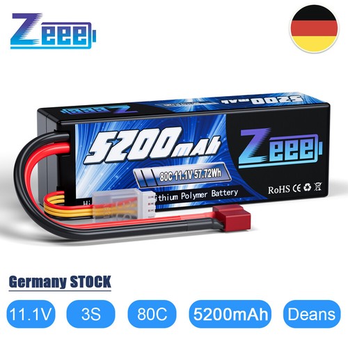 Zeee 3S Lipo Akku 11.1V 80C 5200mAh Hardcase Deans T für RC LKW Auto Boot Buggy - Bild 9 von 11