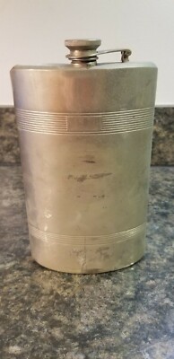Vintage Curved Flask Made in Germany Manufacturer Mark 'B'