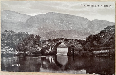 KILLARNEY BRICKEEN BRIDGE UM 1920 VALENTINSTAG ECHTFOTO POSTKARTE