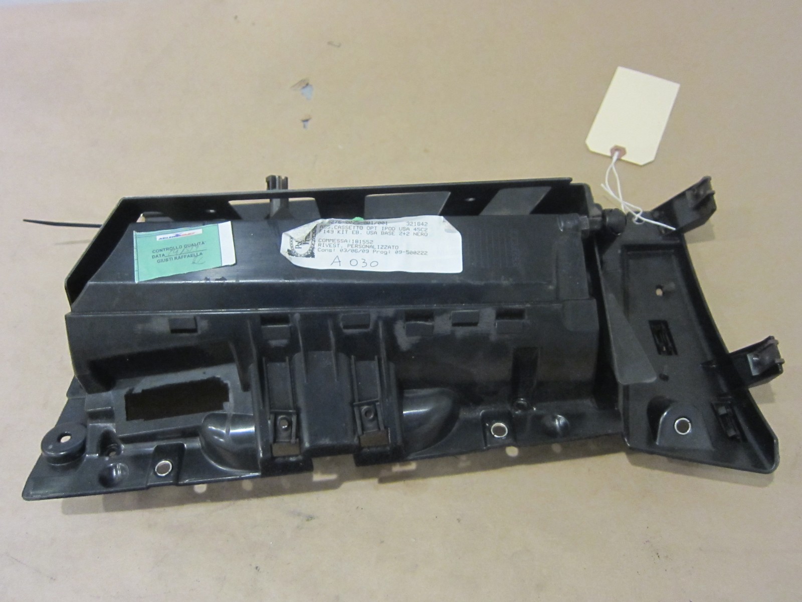 Ferrari California Glovebox Compartment Without Lid Part# 80809100