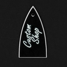 GUITAR TRUSS ROD COVER - Engraved Etched - ESP or LTD - CUSTOM SHOP - Black