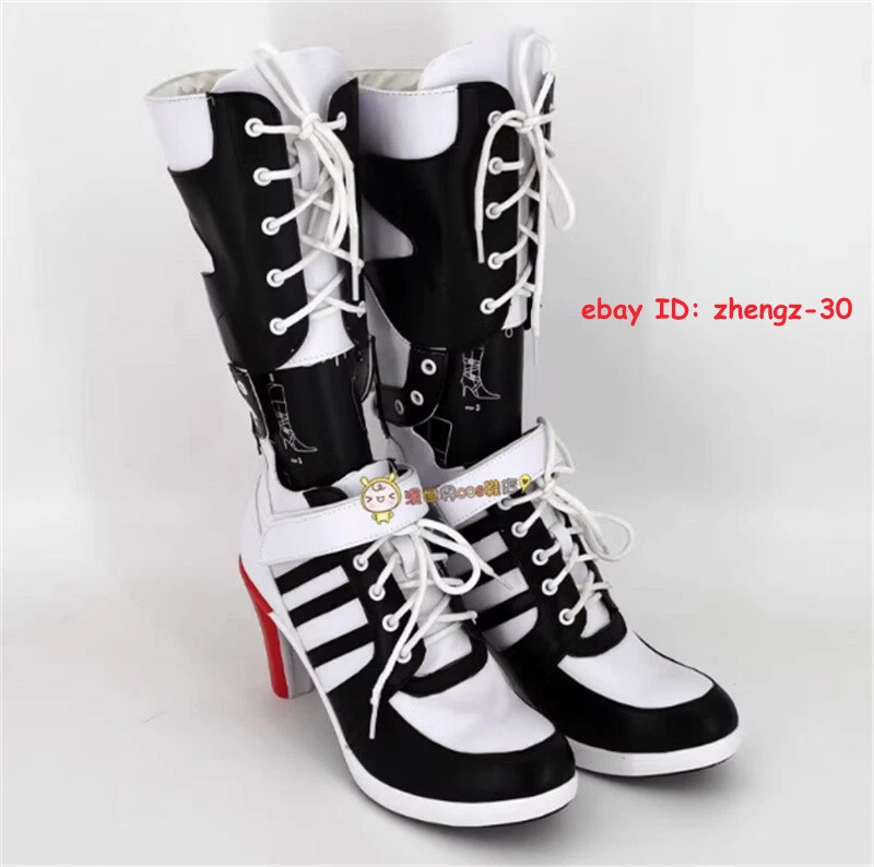 DC Comics Escuadrón Suicida Harley Quinn Juegos con disfraces Botas Zapatos COS Disfraz Regalo de Navidad Foto 3 de 4