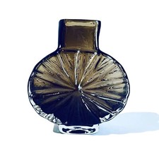 Rare Whitefriars Glass Vase CINNAMON Sunburst