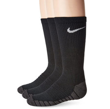 Nike L9252 Dry 3 Pack Crew Socks Youth Size S