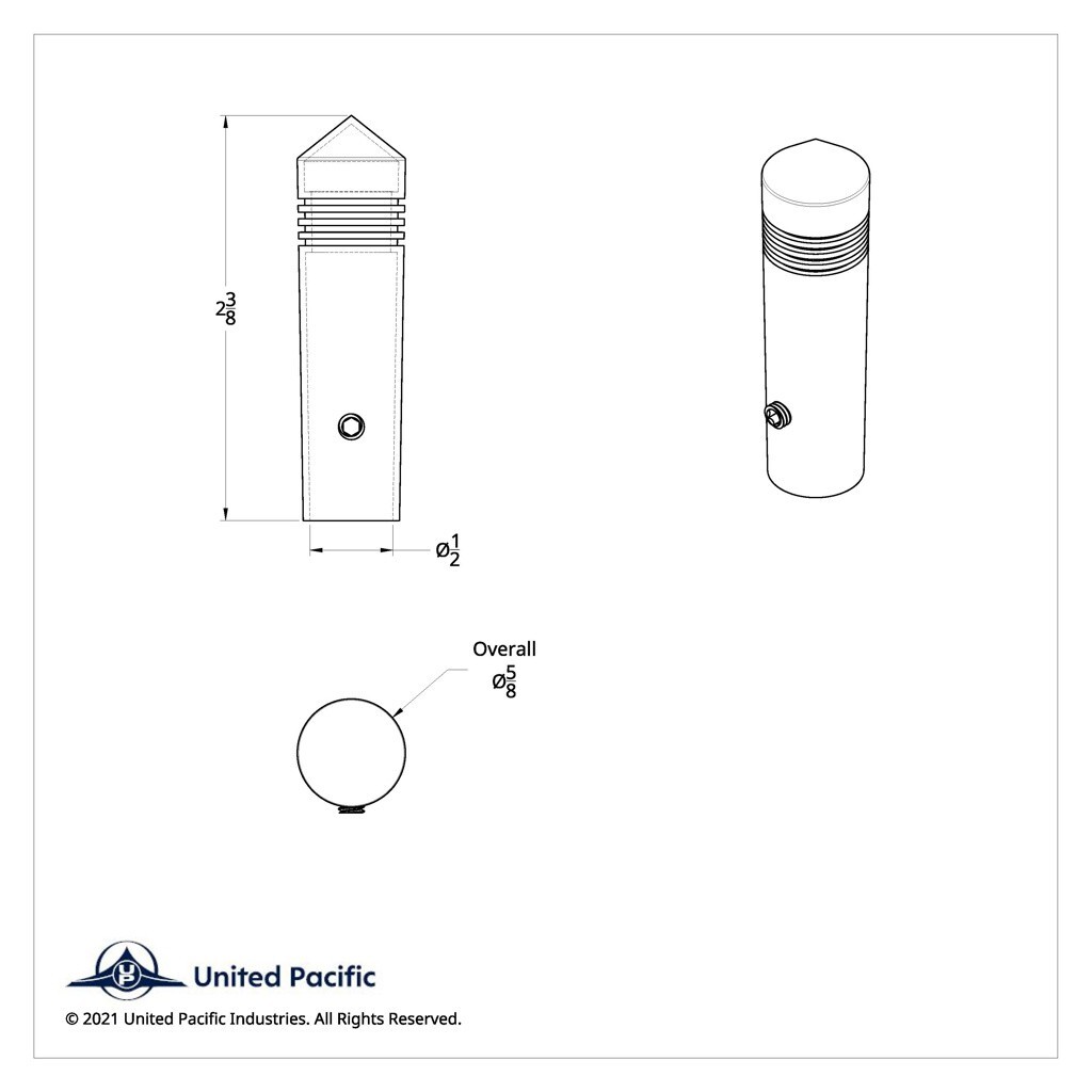 (Set/5) 2-3/8" Chrome Spike Toggle Switch Extensions For Freightliner