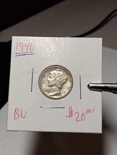 1940-MERCURY DIME  Bu  Choice  J/982