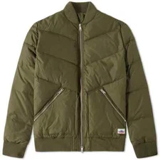Penfield Vanleer quilted down bomber Olive green men's XL brand new