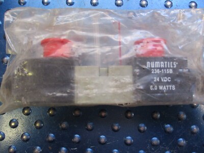 NEW NUMATICS SOLENOID VALVE 24 VDC 6.0 WATTS 236-115B