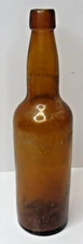 Vintage Antique  D.O.C. DOC 1 Whisky Beer Bottle Dark Amber Color  BL-11