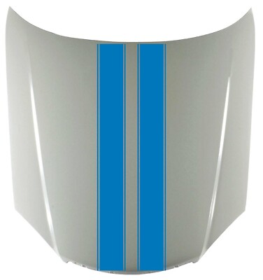 Sky Blue Vinyl Hood Decal Auto Truck Camper Graphics 48 in long x 6 in per strip
