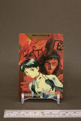Shinji Ikari Gendo Ikari Evangelion Crystal Card Amada 1996
