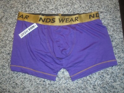 MENS SMALL NDS WEAR PURPLE/GOLD POUCH BRIEFS - NWT